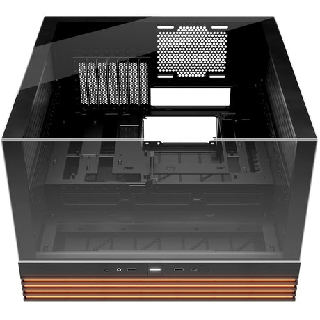 Bądź cicho! podstawa świetlna 600 dx obudowa midi tower (czarna | 2x USB-A | 1x USB-C | RGB | okienko)