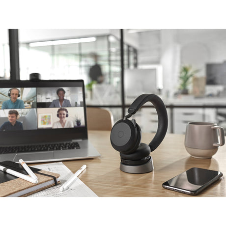 Zestaw słuchawkowy nauszny Jabra Evolv2 75 (czarny, link380c, Microsoft Teams)