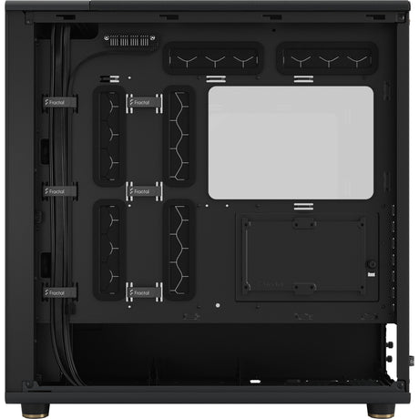 Obudowa Midi Tower o konstrukcji fraktalnej North XL (kolor czarnego drewna | 2x USB-A | 1x USB-C | szkło hartowane)