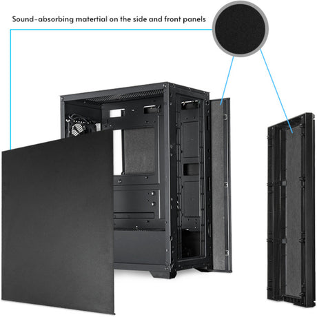 Obudowa Chieftec pro midi q midi tower (czarna | 3x USB-A | 1x USB-C)