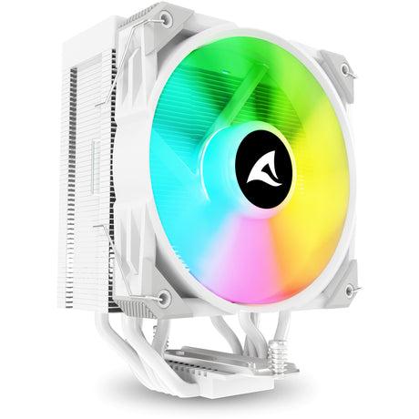Chłodnica procesora Sharkoon a50 rgb (biała, 4-pinowe złącze wentylatora pwm)
