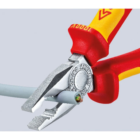 Szczypce uniwersalne Knipex 03 06 180 szczypce uniwersalne (czerwony żółty, test VDE)