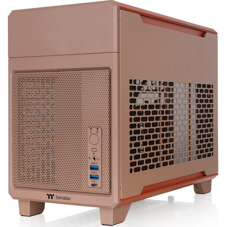 Obudowa mini tower Thermaltake tr100 żwirowo-piaskowa (jasnobrązowy | 2x USB-A | 1x USB-C)
