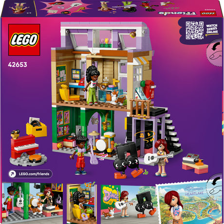 Zestaw Lego Friends Sklep muzyczny i zestaw do budowania mieszkania dla dzieci - 42653