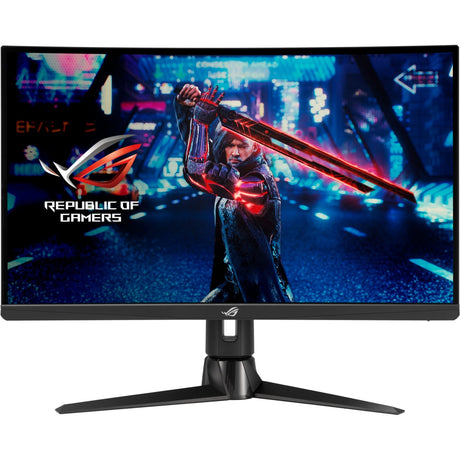 Zakrzywiony monitor do gier Asus rog strix xg27aqv 27 (czarny, 2x HDMI, 1x port wyświetlacza, 170 Hz)