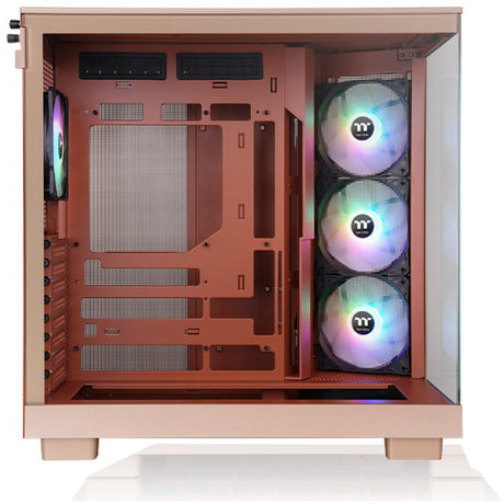 Thermaltake View 380 XL TG ARGB Gravel Sand Obudowa Midi Tower (jasnobrązowy | 2x USB-A | 1x USB-C | RGB | okno)