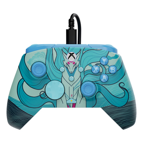 Zaawansowany kontroler przewodowy Turtle Beach Rematch (Blue Kitsune, Xbox Series X|S, Xbox One, PC)