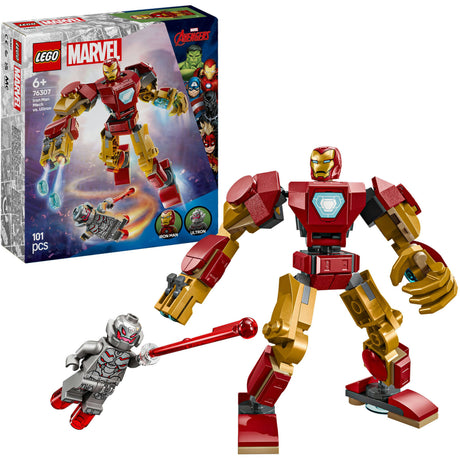 Zestaw Lego® Marvel: Mech Iron Mana kontra Ultron — 76307