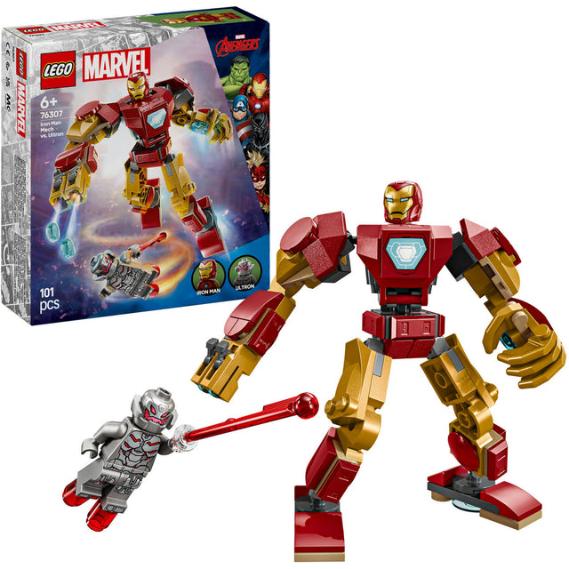 Zestaw Lego® Marvel: Mech Iron Mana kontra Ultron — 76307