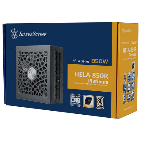 Zasilacz modułowy Silverstone hela 850r platinum o mocy 850 W (czarny, 4x pcie)