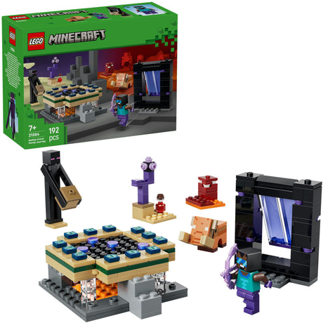 Lego Minecraft 21584 Podróż do Netheru i portalu końcowego