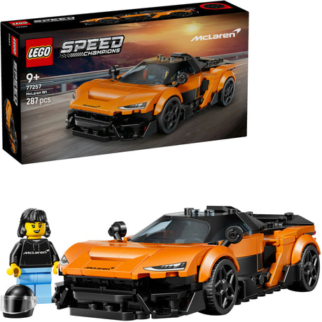 Lego® Speed Champions McLaren W1 – prawdziwy supersamochód z 1 minifigurką - samochód wyścigowy - 77257