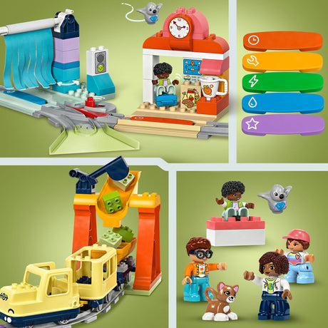 Lego Duplo Town 10428 duży interaktywny pociąg sąsiedzki