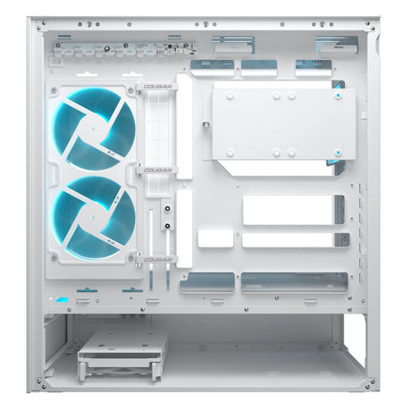 Obudowa midi tower Cougar cfv235 (biała | 2x USB-A | 1x USB-C | RGB | szkło hartowane)