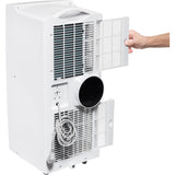 Mobilny klimatyzator Bestron aac9000 (biały, moc chłodnicza 2,6 kW | z płynem chłodzącym niezawierającym freonu | 9000 btu h)