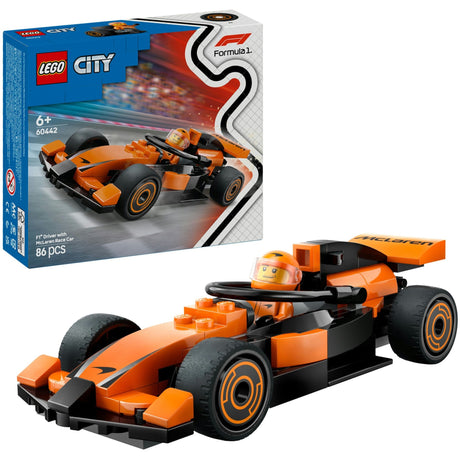 Lego City 60442 Kierowca f1 z samochodem wyścigowym McLaren