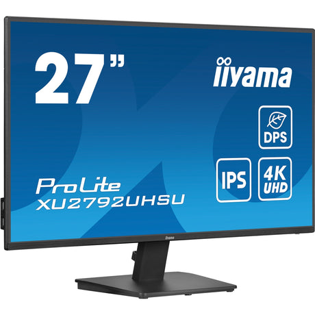 Monitor Iiyama prolite xu2792uhsu-b6 27 4k UHD (czarny, hdmi, display port, 3x usb-a, usb-b, usb-c)