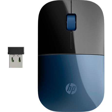 Mysz bezprzewodowa HP z3700 (czarno-niebieska, 1200 dpi)