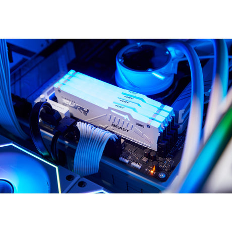Kingston Fury 16 GB RAM DDR5-5600 (biały, KF556C40BWA-16, Beast RGB, XMP)
