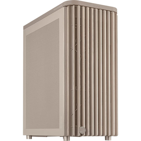 Asus proart pa401 wood Edition - obudowa midi tower z panelem siatkowym (beżowy kolor drewna | 2x USB-A | 1x USB-C)
