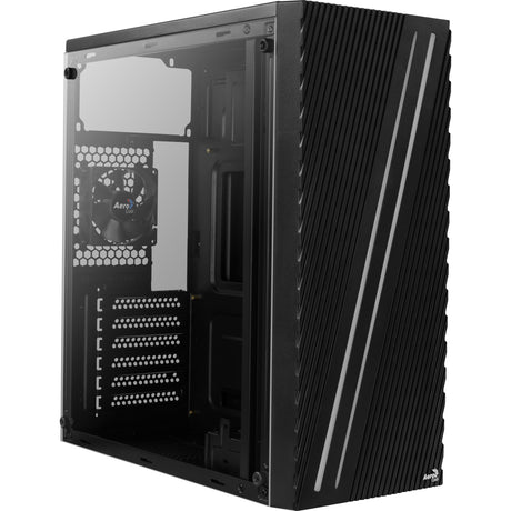 Obudowa midi tower Aerocool Streas (czarna | 3x USB-A | RGB | okienko)