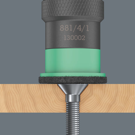 Wera 881 4 1 sb podkładka dystansowa ze zmienną regulacją głębokości wkręcania, 1 bit 4 x 95 mm (czarno-zielony)