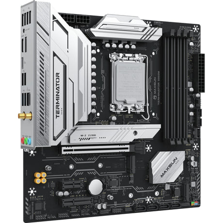 Płyta główna Maxsun MS-Terminator B860M WiFi Socket 1851 (czarna, RAID, 2,5 GB-LAN, WLAN, BT, dźwięk, µATX)