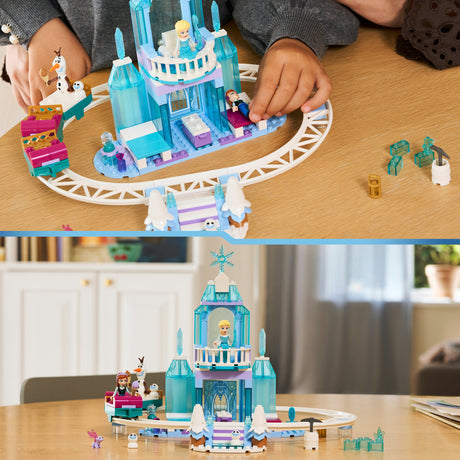 LEGO Disney Princess 43281 Lodowy zamek Elsy i przejażdżka po śniegu