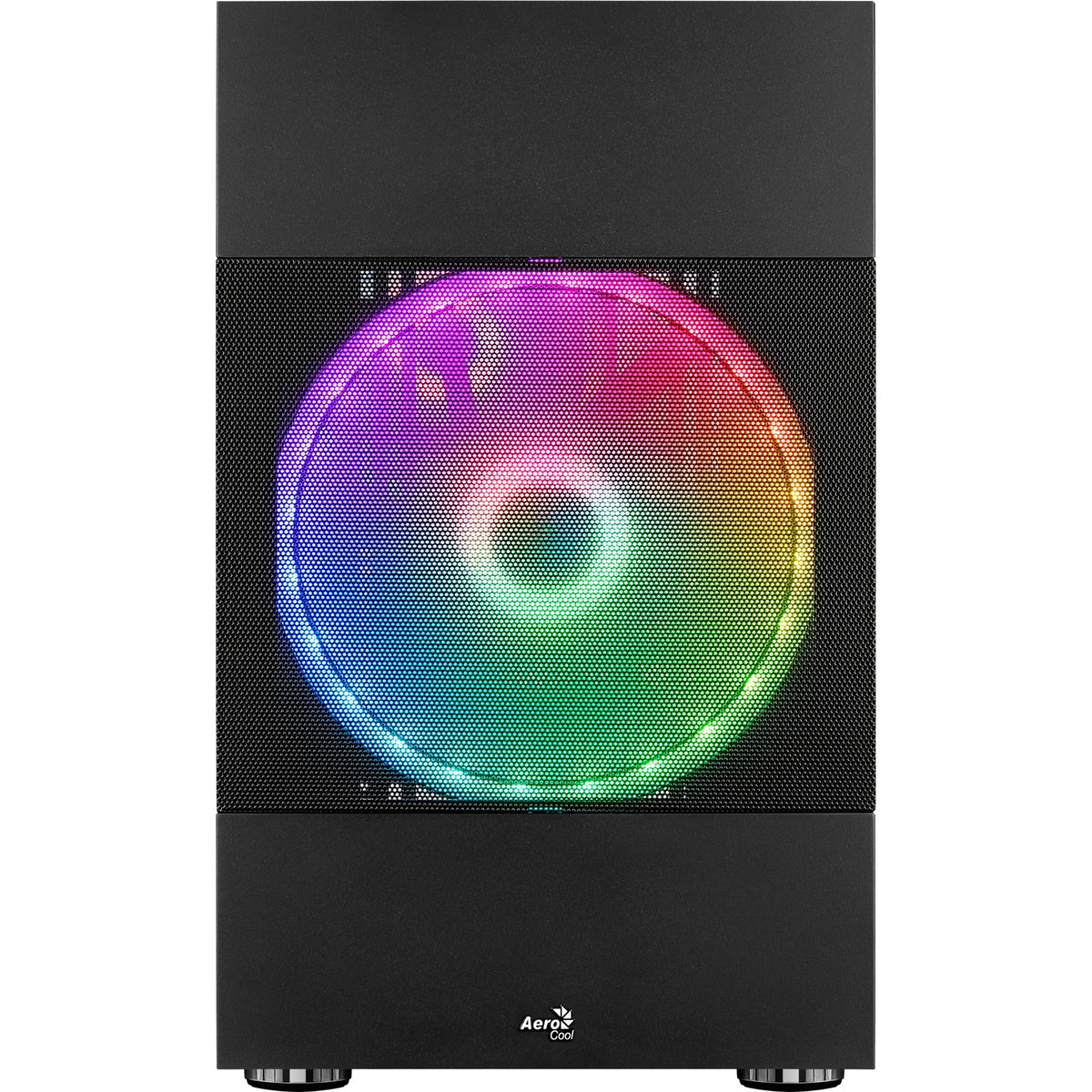 Obudowa mini tower Aerocool atomic v2 (czarna | 2x USB-A | okienko)