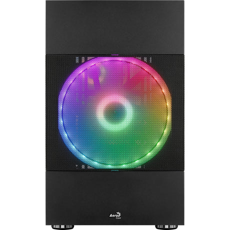 Obudowa mini tower Aerocool atomic v2 (czarna | 2x USB-A | okienko)