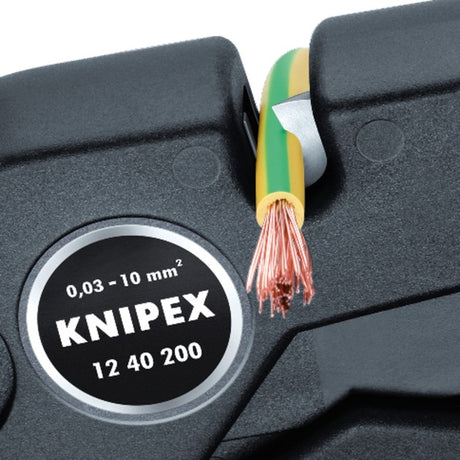 Knipex 12 40 200 szczypce do ściągania izolacji automatyczne 003-10mm²