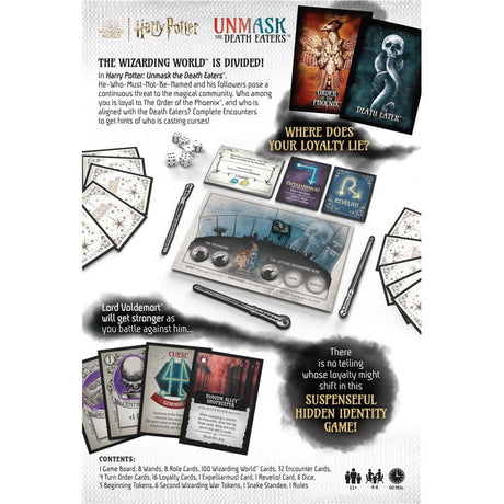 Gra planszowa European Player Network Harry Potter: Unmask the Death Eaters (angielski, 3–8 graczy, 60 minut, od 11 lat)