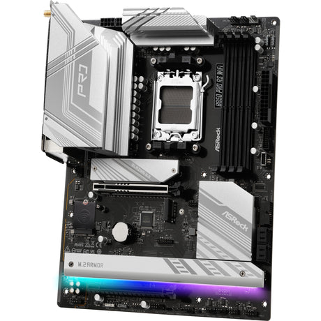 Płyta główna Asrock B850 Pro RS WiFi z gniazdem AM5 (RAID, 2,5 GB-LAN, WLAN, BT, dźwięk, ATX)