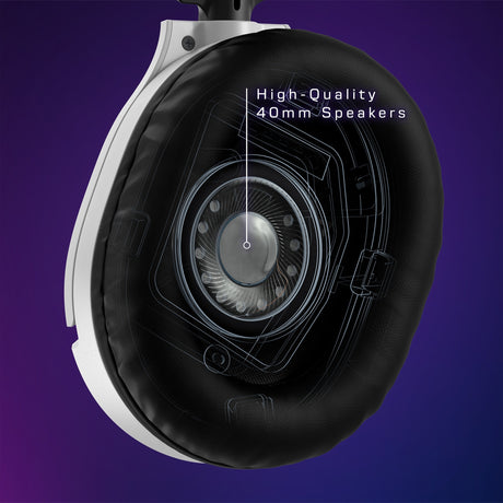 Zestaw słuchawkowy do gier nausznych Turtle Beach Ear Force Recon 70x White (2024) (biały, xbox series x|s, xbox one, ps4, ps5, switch, pc, mobile)