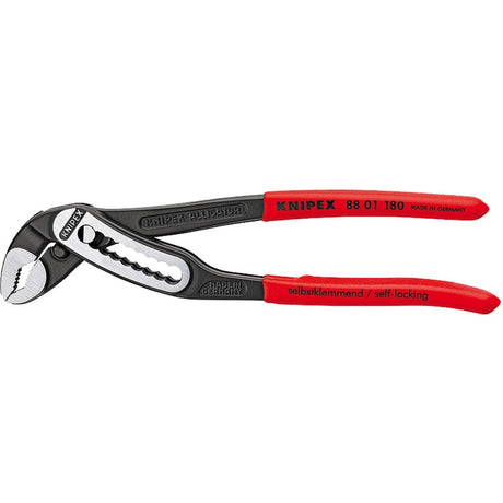 Szczypce do pomp wodnych Knipex aligator 8801180 Szwedzkie szczypce do pomp wodnych (czerwone, 180 mm)
