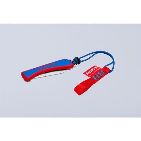 Scyzoryk dla elektryka Knipex 16 20 50 sb (czerwony niebieski, długość 120mm)