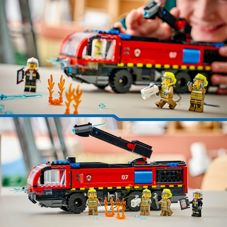 Lego City - zabawka konstrukcyjna wozu strażackiego na lotnisku (60499)