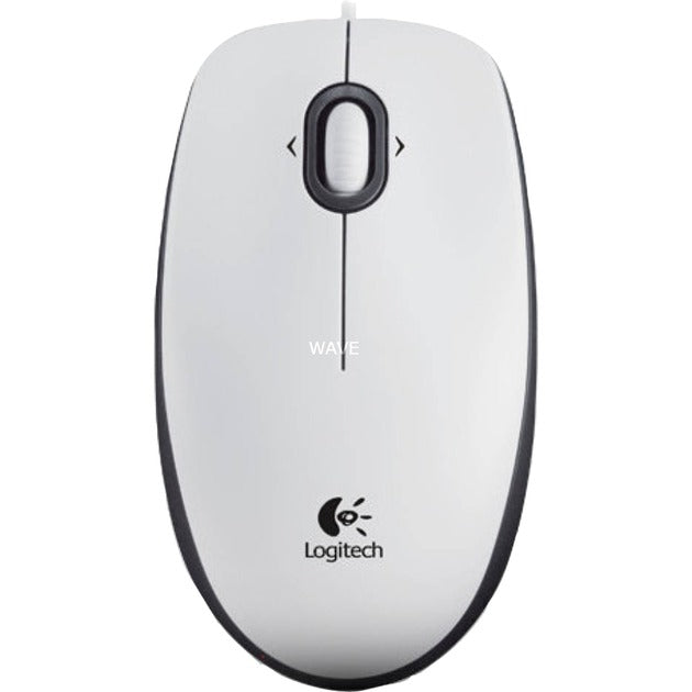 Mysz optyczna USB Logitech B100 dla biznesu (biała, 800 dpi)