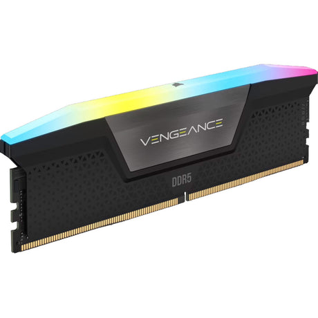 Corsair Vengeance RGB 16 GB DDR5-5200 (2x 8 GB) RAM (czarny, cmh16gx5m2b5200c40, udimm, xmp 3.0)