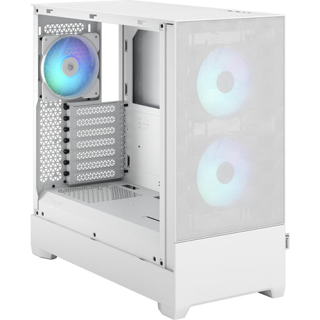 Obudowa midi tower pop air rgb o konstrukcji fraktalnej (biała | 2x usb-a | rgb | szkło hartowane)