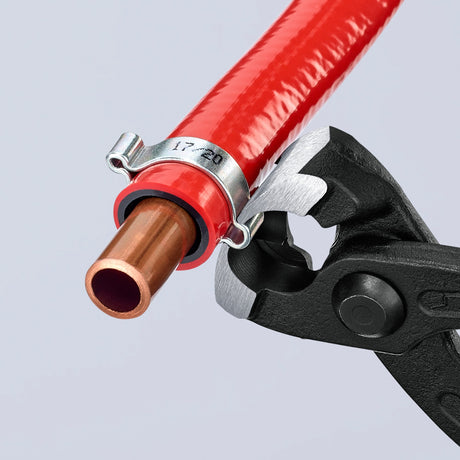 Szczypce do opasek z uchem Knipex 10 99 i220 (czerwone, 220mm)