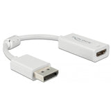 Delock adapter Displayport 1.4 > HDMI (biały, 0,1 metra, 4k)