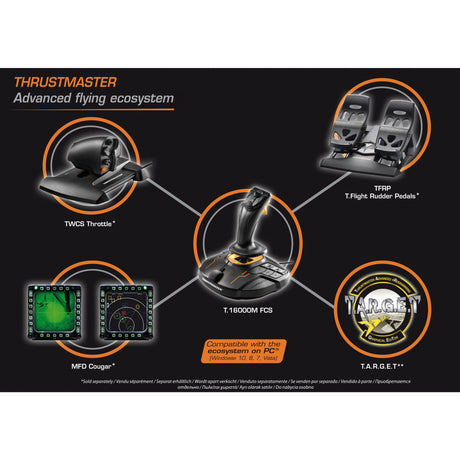 Joystick Thrustmaster t.16000m fcs (czarno-pomarańczowy, szt.)