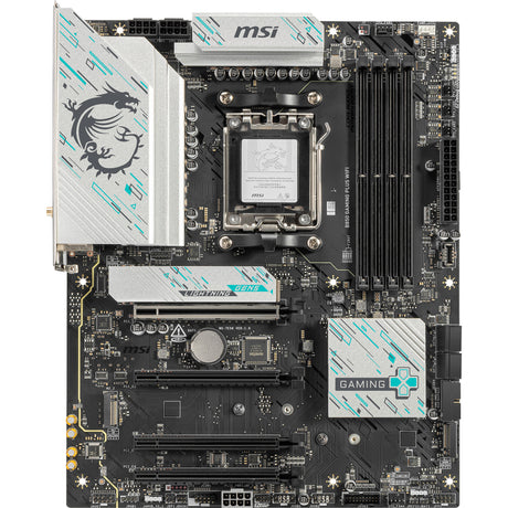 Płyta główna MSI B850 Gaming Plus WiFi z gniazdem AM5 (RAID, 5 GB-LAN, WiFi 7, BT, dźwięk, ATX)