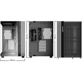 Bądź cicho! podstawa świetlna 600 dx obudowa midi tower (czarna | 2x USB-A | 1x USB-C | RGB | okienko)