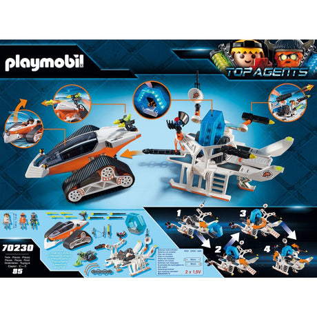 Playmobil najlepsi agenci - zabawka konstrukcyjna dowodzenia zespołem szpiegowskim (70230)