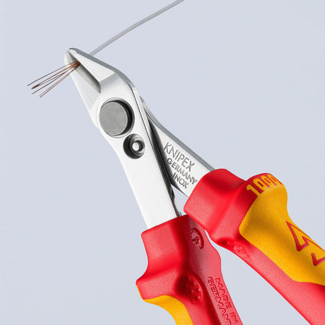 Szczypce dla elektroników Knipex Electronic Super Knips® VDE 78 06 125 (czerwony żółty)
