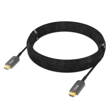 Certyfikat Club 3D Ultra High Speed AOC HDMI 2.1, jednokierunkowy kabel męsko-męski (czarny, 10 metrów, 4K 120 Hz, 8K 60 Hz, 48 Gb/s)
