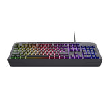 Klawiatura do gier Trust GXT 836 EVOCX RGB (czarna, układ US (QWERTY), membrana, 100%, RGB)