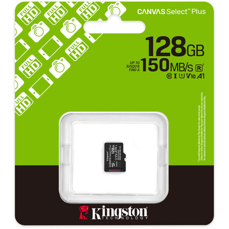 Karta pamięci Kingston Canvas Select Plus 128 GB MicroSDXC (czarna, UHS-I U1, Class 10, V10)